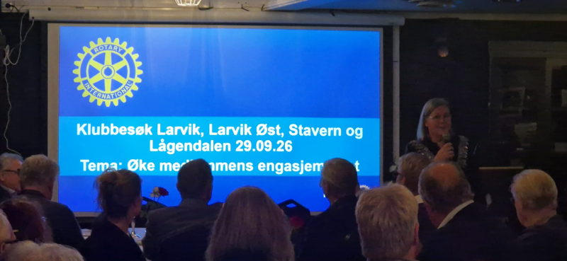 Besøk av Distriktsguvernør Heidi Hammervik